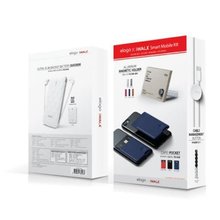 Elago X iWALK Mobile Kit [케이블일체형 보조배터리 + 부착 카드 포켓 + 케이블 정리 홀더 + 명함 마크네틱 홀더+ 미셀보조배터리4,000mAh]