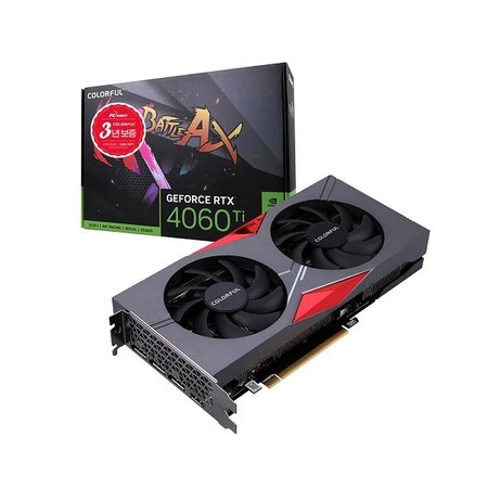 컬러풀 지포스 RTX 4060 Ti 토마호크 DUO D6 8GB 그래픽카드 피씨디렉트