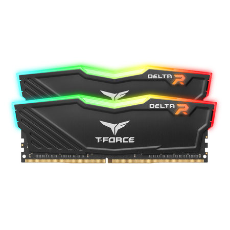 [서린공식] TEAMGROUP T-Force DDR4-3600 CL18 Delta RGB 블랙 패키지 32GB(16Gx2)