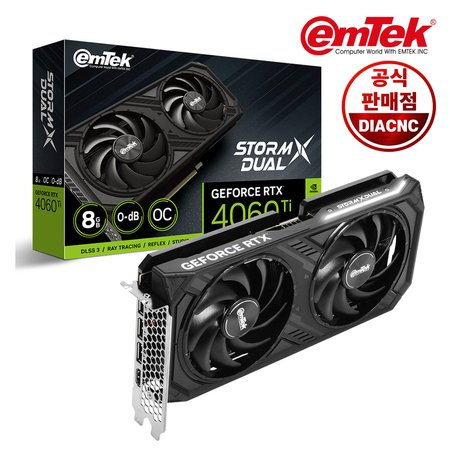 이엠텍 지포스 RTX 4060 Ti STORM X Dual OC D6 8GB