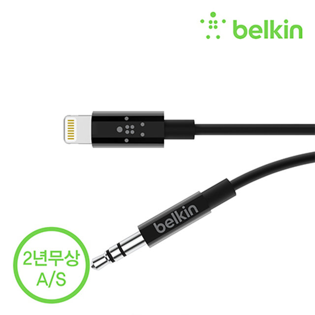 BELKIN-오디오 TO 라이트닝 케이블 BELKIN-AV10172BT03-BLK