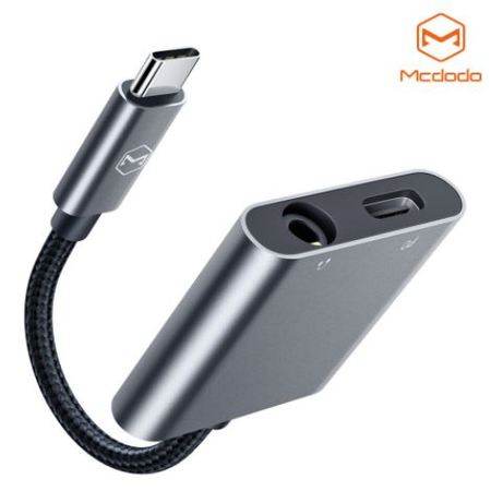 [맥도도] USB C to 3.5mm 오디오 + C타입 충전 듀얼 젠더 CA-7540