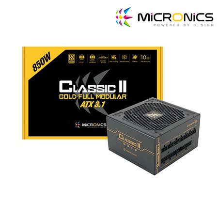 마이크로닉스 Classic II 850W 80PLUS GOLD 풀모듈러 ATX3.1 컴퓨터 PC ATX 파워