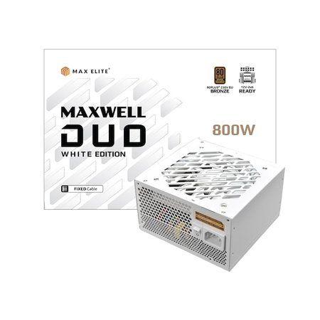 맥스엘리트 MAXWELL DUO 800W 80PLUS브론즈플랫화이트