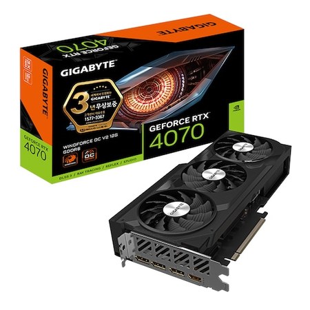 GIGABYTE 지포스 RTX 4070 WINDFORCE OC V2 D6 12GB 제이씨현