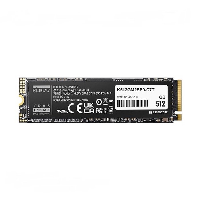 클레브 ESSENCORE KLEVV CRAS C715 M.2 NVMe 파인인포 512GB