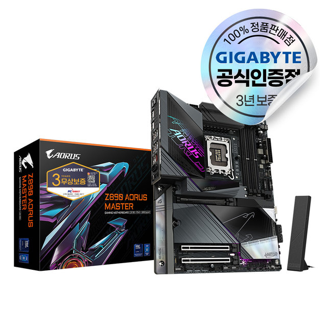 GIGABYTE Z890 AORUS MASTER 피씨디렉트 메인보드 [오늘출발/안전포장]