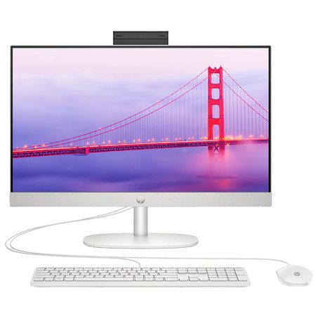 HP 일체형 PC 24-CR0001KL R5 512GB 16GB sRGB 99%  키보드 마우스 포함 가성비 인강 회의 문서작업