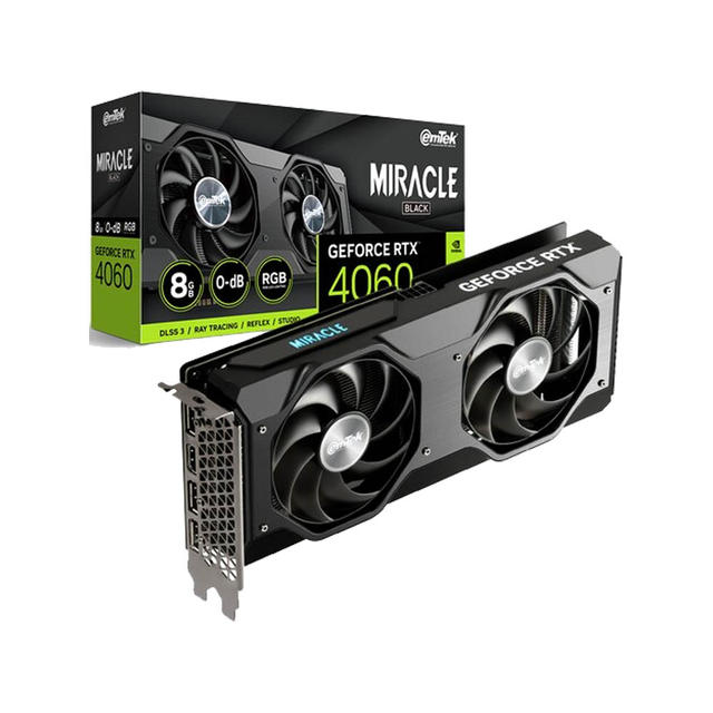 이엠텍 지포스 RTX 4060 MIRACLE BLACK D6 8GB_M