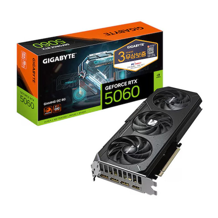 GIGABYTE 지포스 RTX 5060 GAMING OC D7 8GB 피씨디렉트./