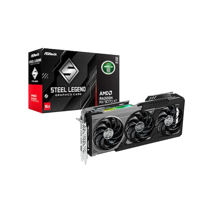 ASRock 라데온 RX 9070 XT 스틸레전드 DARK D6 16GB 대원씨티에스--