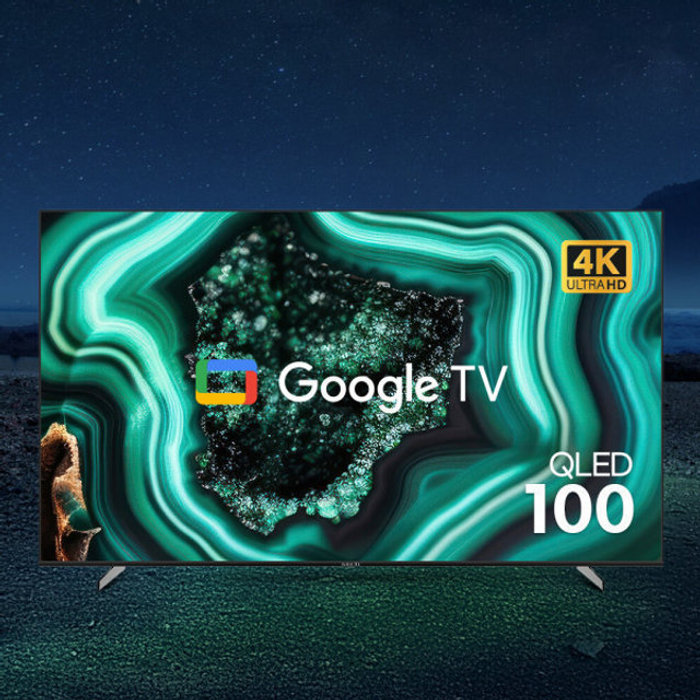 와이드뷰 구글 스마트 QLED 254cm UHD 4K TV EKW1001QA 스탠드설치