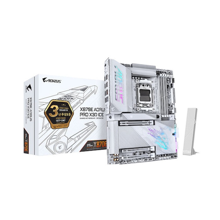기가바이트 GIGABYTE X870E AORUS PRO X3D ICE 제이씨현--