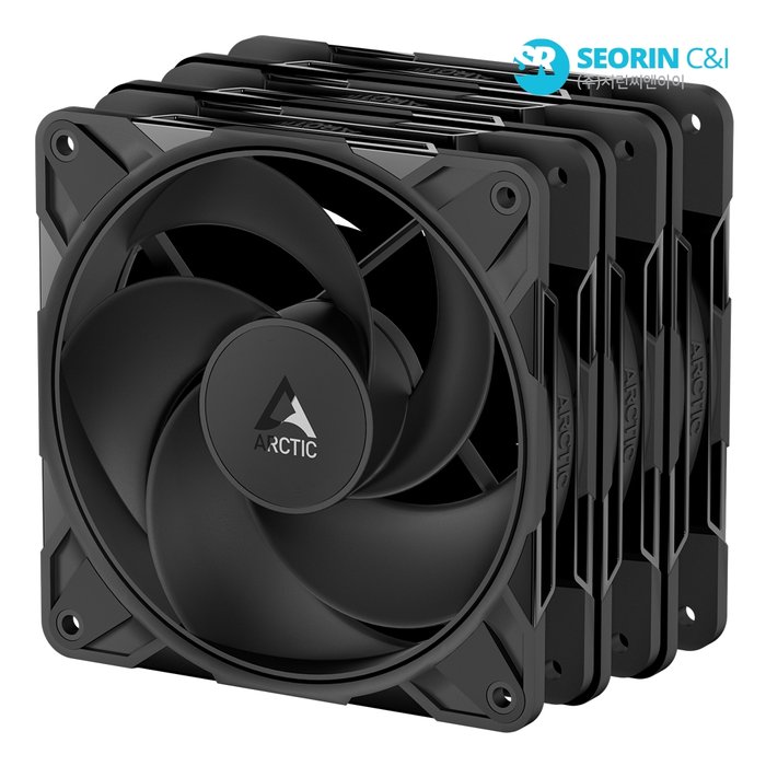 서린공식 ARCTIC P12 Pro Reverse PST 서린 블랙 3팩