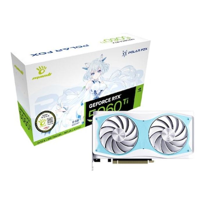 만리 MANLI 지포스 RTX 5060 Ti Polar Fox OC D7 8GB 대원씨티에스 G