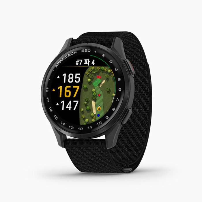 가민 어프로치 S50 골프 GPS 스마트워치 43mm 블랙 / 뉴트럴