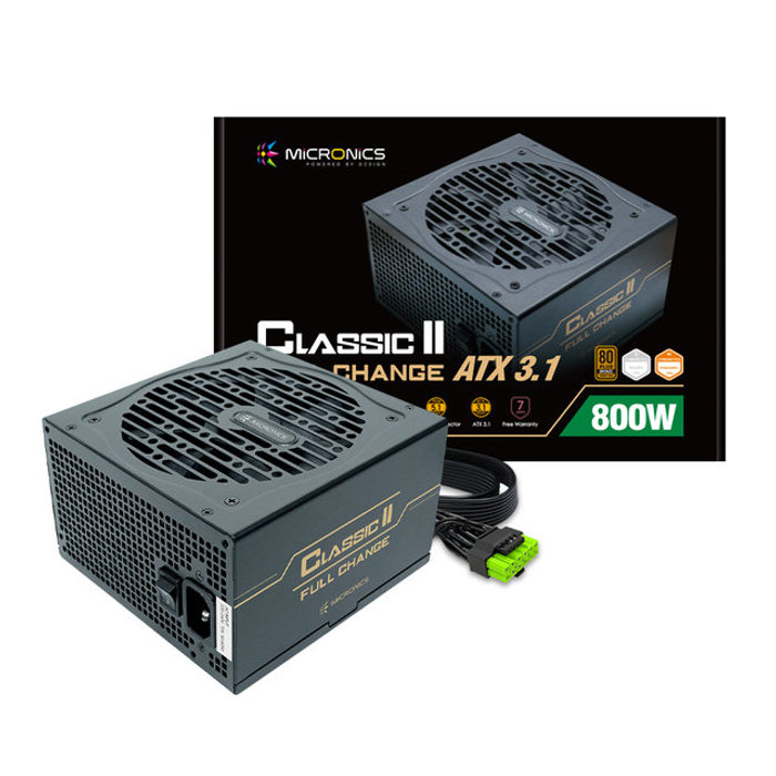 마이크로닉스 Classic II 풀체인지 800W 80PLUS BRONZE ATX3.1 블랙 파워