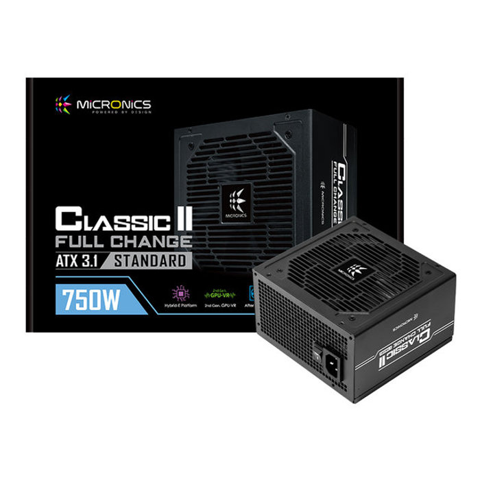 마이크로닉스 Classic II 풀체인지 750W 80PLUS STANDARD ATX3.1 블랙 파워