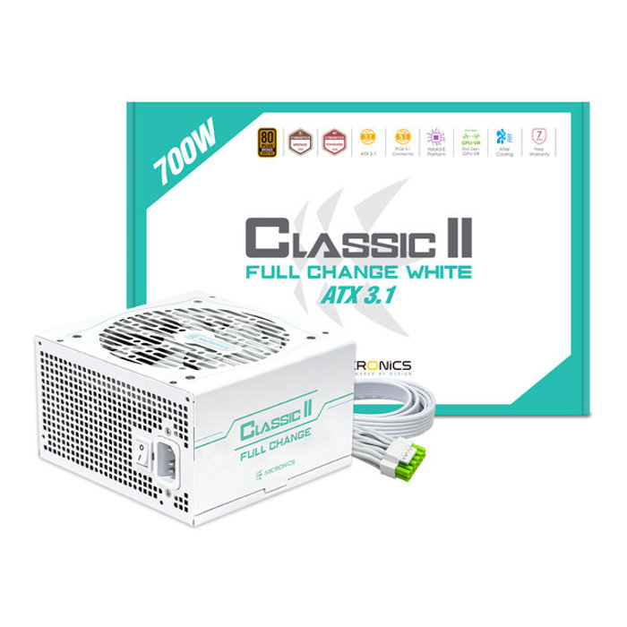 마이크로닉스 공식 총판 Classic II 풀체인지 700W 80PLUS 브론즈 ATX3.1 화이트