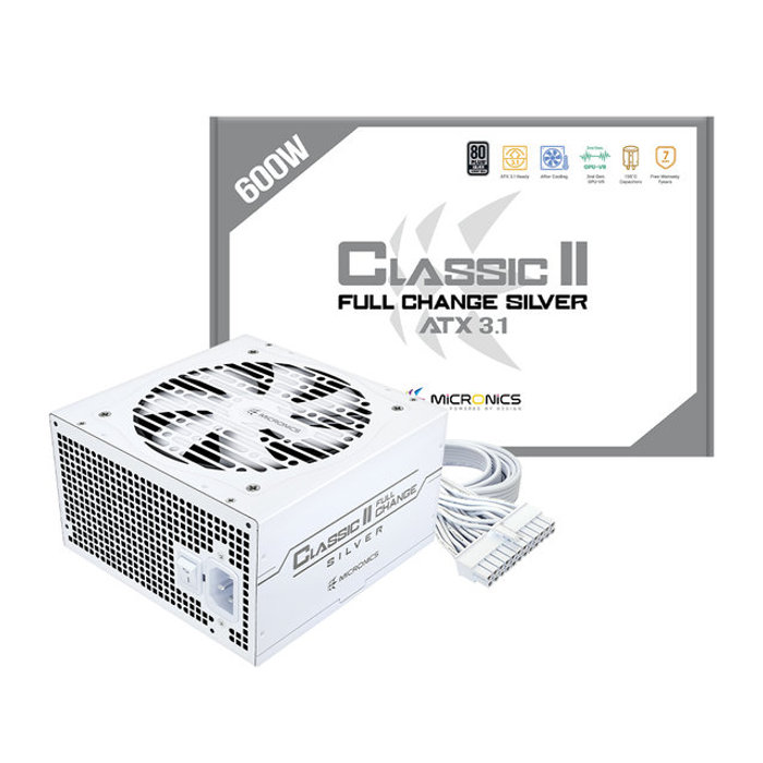 공식 총판 마이크로닉스 Classic II 풀체인지 600W 80PLUS브론즈 ATX3.1 화이트