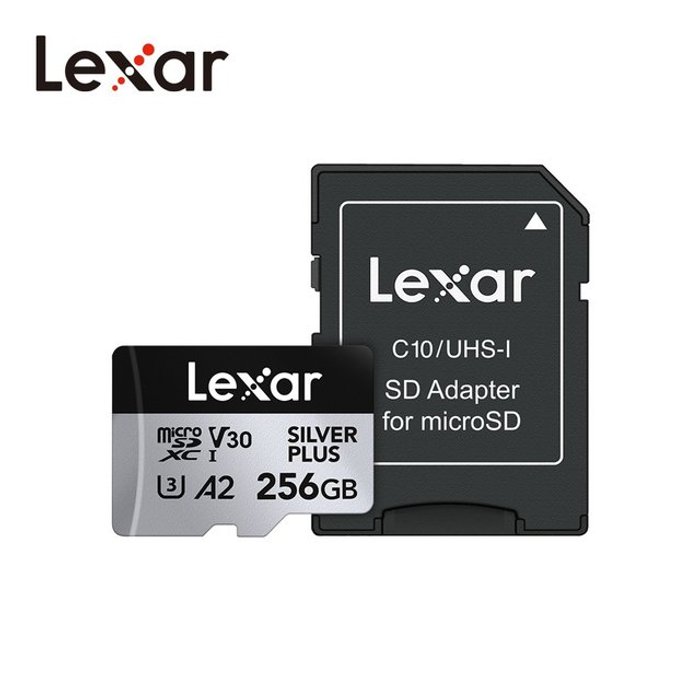 렉사 실버 플러스 마이크로 SD 메모리카드Lexar SILVER PLUS microSDXC™ UHS-I Card 256GB