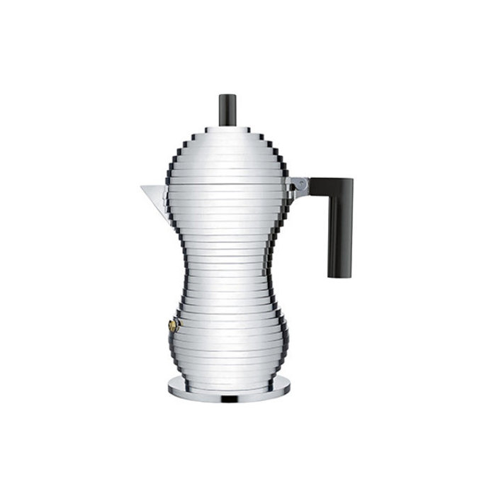 Alessi 알레시 풀치나 커피메이커 6C 블랙/에스프레소 커피메이커 대 MDL02/6 B