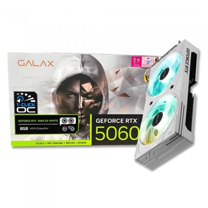 갤럭시 GALAX 지포스 RTX 5060 EX WHITE OC D7 8GB S