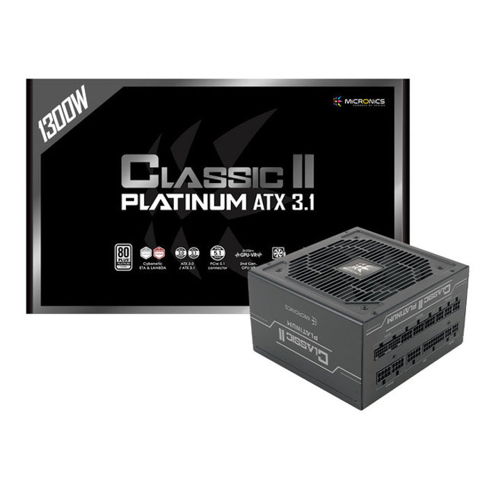 마이크로닉스 Classic II 1300W 80PLUS 플래티넘 ATX3.1 블랙 파워서플라이