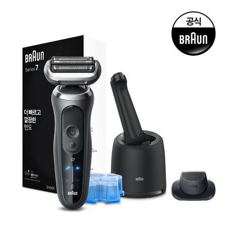 브라운 면도기 72-G7200CC 본체+세척스테이션+세정액1+트리머