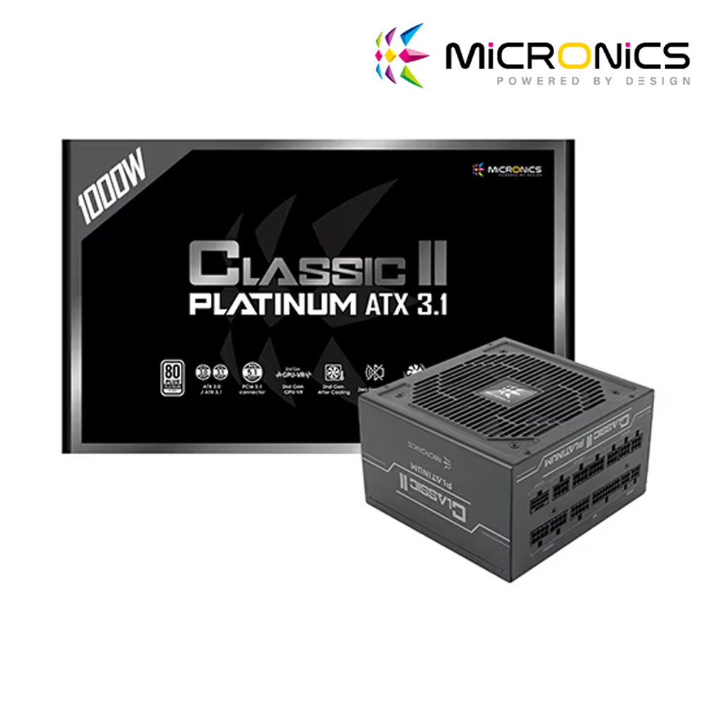 마이크로닉스 Classic II 1000W 80PLUS플래티넘 ATX3.1 컴퓨터 PC 파워서플라이