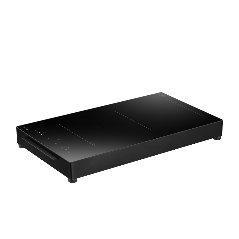 쿠첸 2구 플렉스존 인덕션 스탠드 전기레인지 CIR-CB23TOB1 3,400W HM