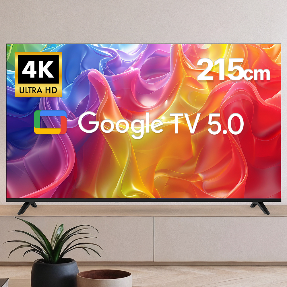 위드라이프 구글 215cm 85인치 4K UHD 스마트TV 고화질 LED 안드로이드티비 기사방문 스탠드 설치