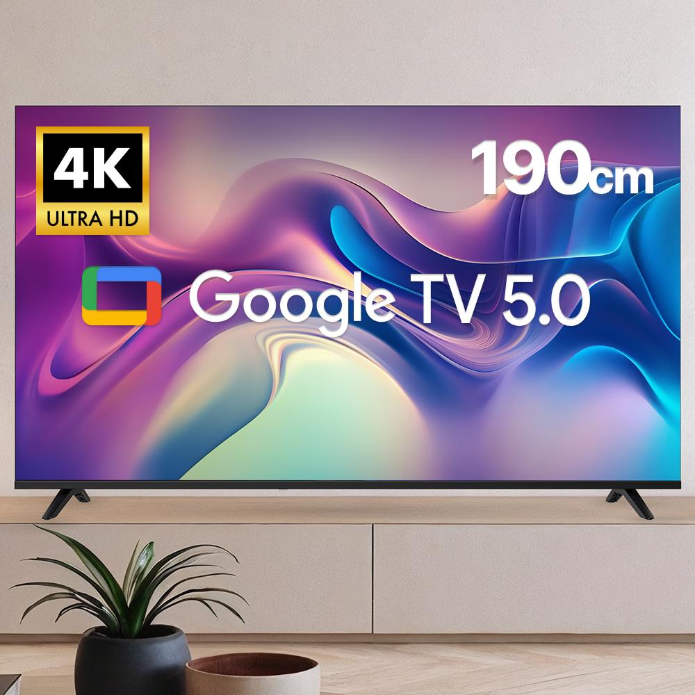 위드라이프 구글 191cm 75인치 4K UHD 스마트TV 안드로이드티비