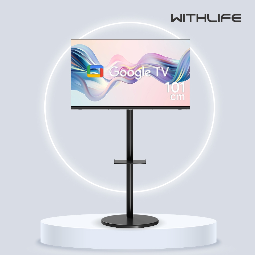 위드라이프 구글 101cm 40인치 FHD 삼탠바이미 세트 스마트 이동식TV 리치블랙 무빙라이프 자가설치 택배배송