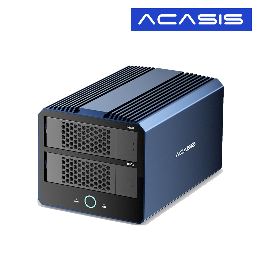 하이마트 안심케어 아카시스 H004 하이브리드 RAID 4베이 HDD x 2bay M.2 NVMe x 2bay 전송