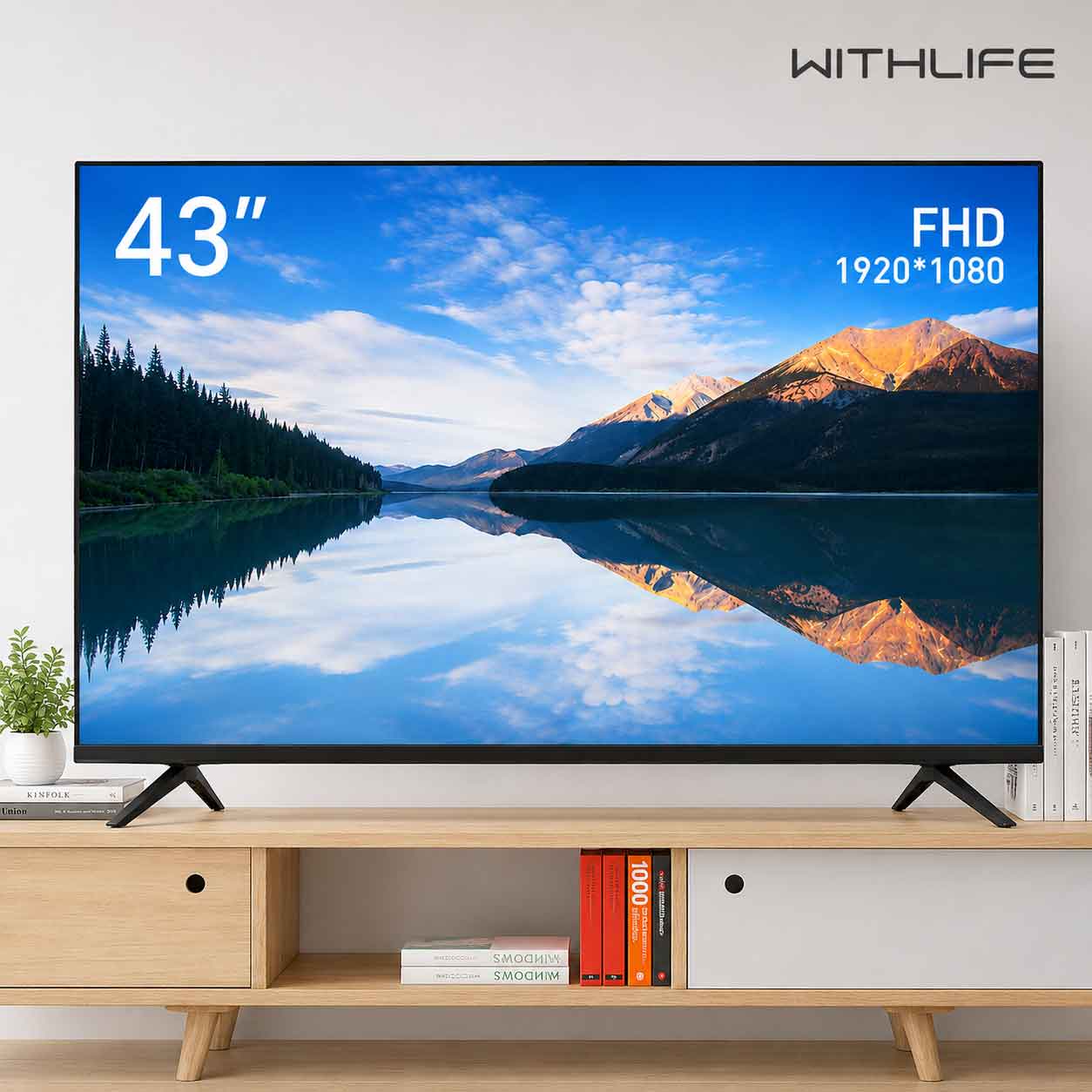 위드라이프 109cm 43인치 TV FHD 스마트겸용 일반IP 고화질 티비 자가설치 택배배송