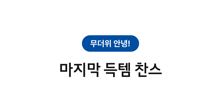 마지막 득템 찬스