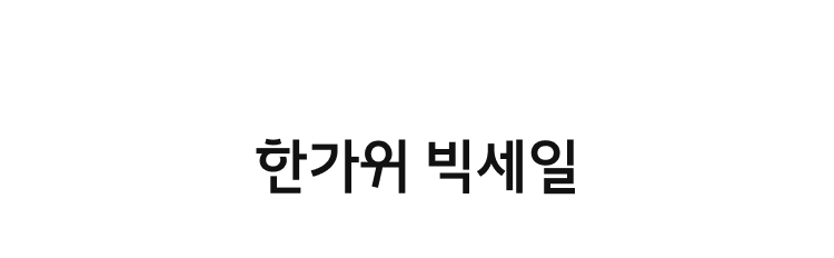 한가위 빅세일