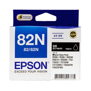 [정품]엡손 컬러잉크[T0821N][검정][300매/호환기종:SP-R290 / R390 / RX590 / RX610 / RX690 /TX700W / TX800FW]