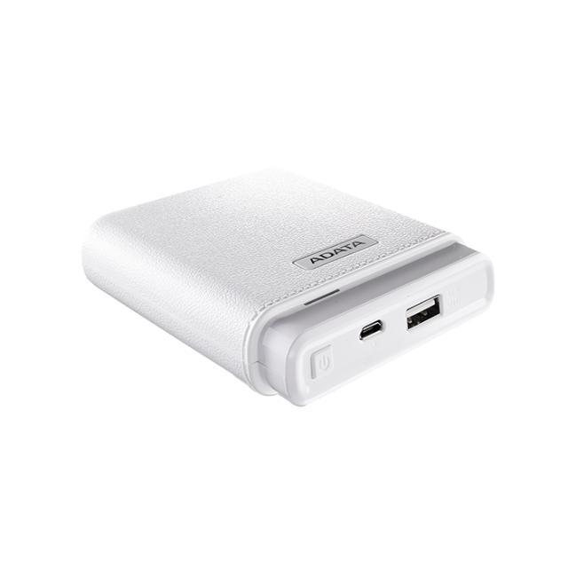 ADATA 10,000mAh 보조배터리 PV150 [색상:화이트 / 쾌속 충방전 / 4단계 LED 잔량표시 / ACC2016-007]