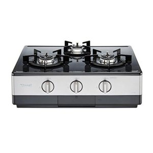 3구 가스레인지 RTR-Y3000 [원터치 자동점화 / 부드러운 곡선디자인 / 펄크리스탈상판 / 전면 건전지 교체 알림]