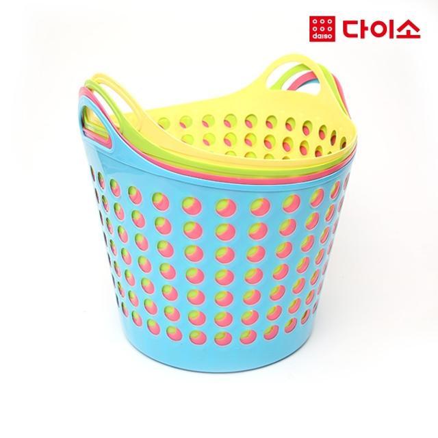 26883_원형메쉬세탁바구니 (옐로우/그린/핑크/블루)-58996