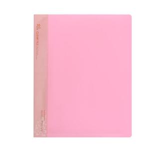 클리어화일 _20P (A4:분홍) 1개