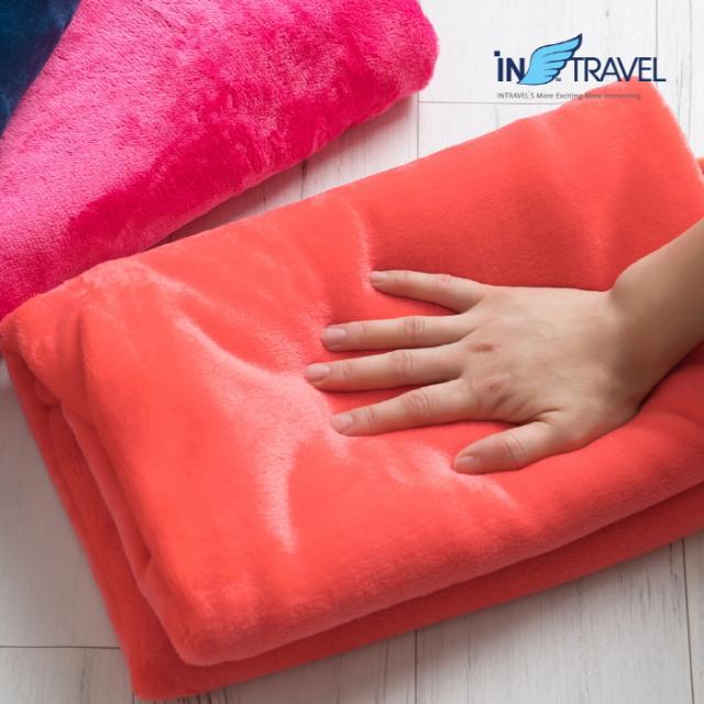 극세사 무릎담요(중)오렌지 90x130 NO.0756