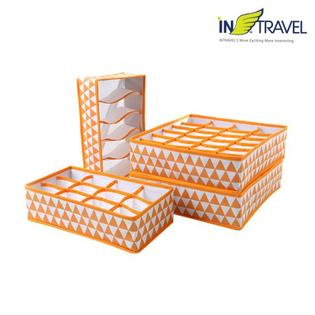 부직포수납함 5종(오렌지) NO.1002