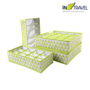 부직포수납함 5종(그린) NO.1002