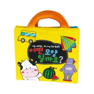 유아용 감성완구_까꿍헝겊책_2권)어떤 모양일까요 1권 [하이마트]