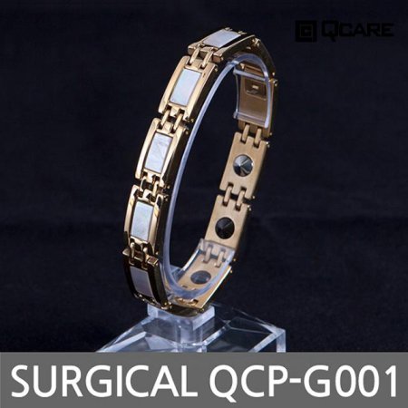 써지컬 게르마늄 자석 팔찌 QCP-G001 (골드 L)