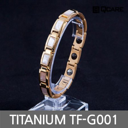 티타늄 게르마늄 자석 팔찌 TF-G001 (골드 M)