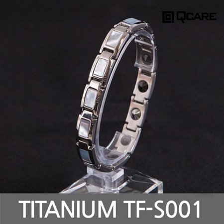  티타늄 게르마늄 자석 팔찌 TF-S001 (실버 S)